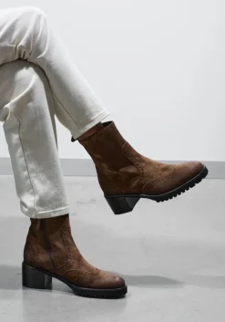 bruine stefano lauran enkellaarsjes 773-09