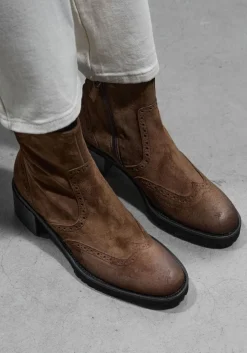 bruine stefano lauran enkellaarsjes 773-09