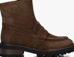 bruine stefano lauran enkellaarsjes 446-25