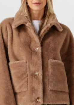 bruine studio ar faux fur jas faje