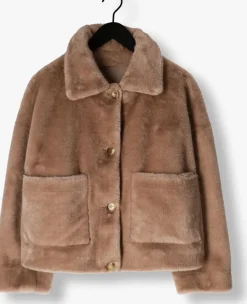 bruine studio ar faux fur jas faje