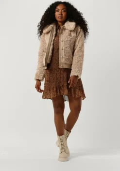 bruine suncoo mini jurk cristal