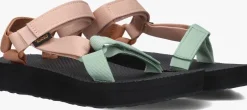 bruine teva platte sandalen w midform universal