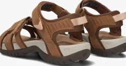 bruine teva platte sandalen w tirra