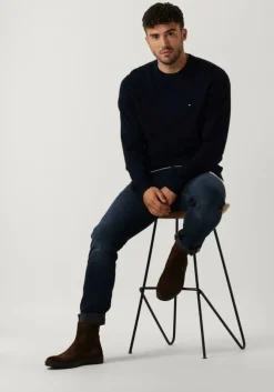 bruine tommy hilfiger chelsea boots classic hilfiger suede chelsea