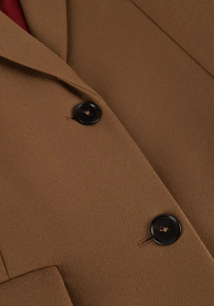 bruine tommy hilfiger mantel wool blend classic coat