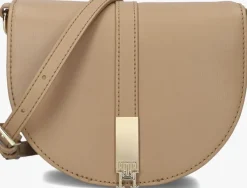 bruine tommy hilfiger schoudertas th heritage saddle bag