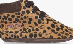 bruine ton & ton sneakers lief