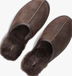 bruine ugg pantoffels scuff