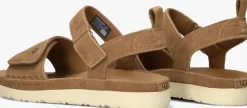 bruine ugg platte sandalen goldenstar