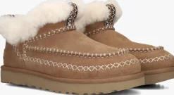 bruine ugg vachtlaarzen classic ultra mini alpine