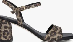 bruine unisa sandalen met hak moraty