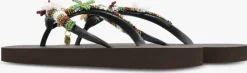 bruine uzurii teenslippers las dalias gold