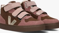 bruine veja hoge sneakers small v-10 mid
