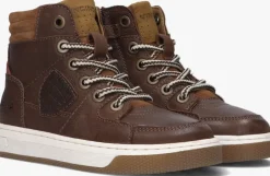 bruine vingino hoge sneakers sil mid
