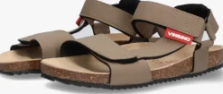 bruine vingino platte sandalen cool cruiser