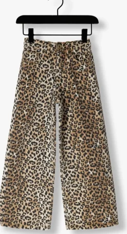 bruine vingino wijde broek cassie leopard