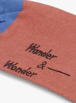 bruine wander & wonder sokken stripe socks