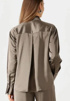 bruine withblack blouses wblmilan sateen ls shirt