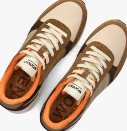 bruine woden lage sneakers ronja