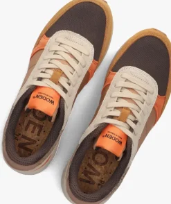 bruine woden lage sneakers ronja