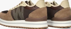 bruine woden lage sneakers ronja plateau