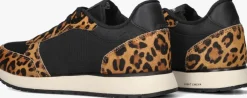 bruine woden lage sneakers ronja cowhair