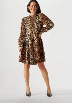 bruine y.a.s. mini jurk yaskaya ls shirt dress s. noos