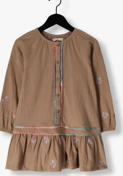 bruine your wishes mini jurk wavy flowy dress