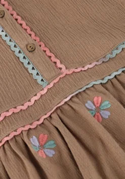 bruine your wishes mini jurk wavy flowy dress