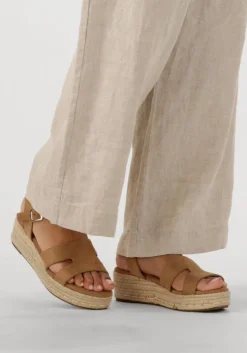 camel ayana sandalen met hak 0047