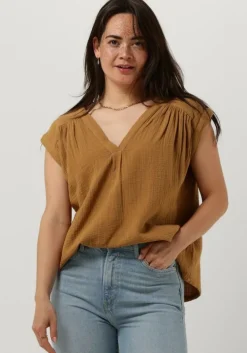camel circle of trust top pien blouse
