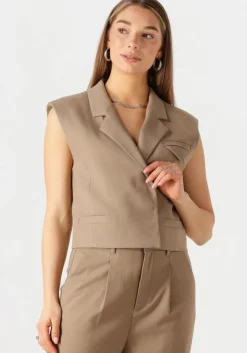 camel copenhagen muse gilet cmtailor-short waiscoat