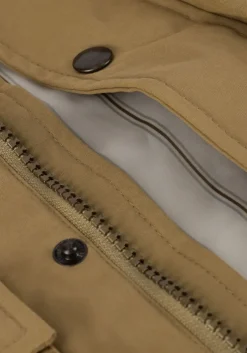 camel lil' atelier parka's nmmgodo long loose jacket fo lil