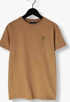 camel lyle & scott t-shirt plain t-shirt