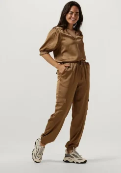 camel minus cargobroeken selva mid waisted cargo pant