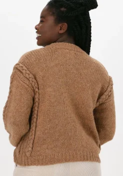 camel object vest jocelyn knit cardigan