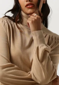 camel ruby tuesday coltrui veanna turtle neck balloon sleeves pull