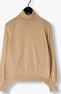 camel ruby tuesday coltrui veanna turtle neck balloon sleeves pull