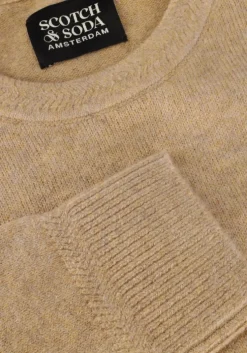 camel scotch & soda trui soft knit regular fit sweater