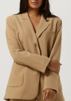 camel second female blazer ficaria blazer