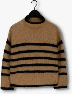 camel second female trui ovalis knit t-neck