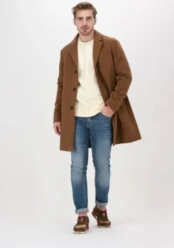 camel selected homme mantel hagen w coat b dark