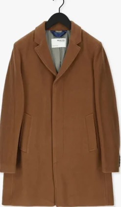 camel selected homme mantel hagen w coat b dark