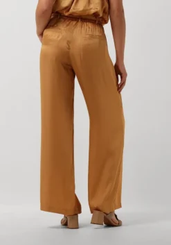 camel summum pantalon pants solid satin