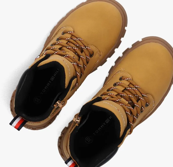 camel tommy hilfiger enkelboots 33706