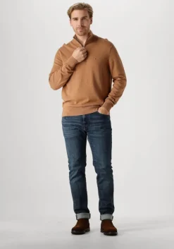 camel tommy hilfiger trui pima org ctn cashmere zip mock