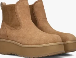 camel ugg enkelboots w cityfunc chelsea