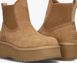 camel ugg enkelboots w cityfunc chelsea