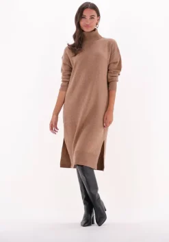 camel vanessa bruno midi jurk verna dress